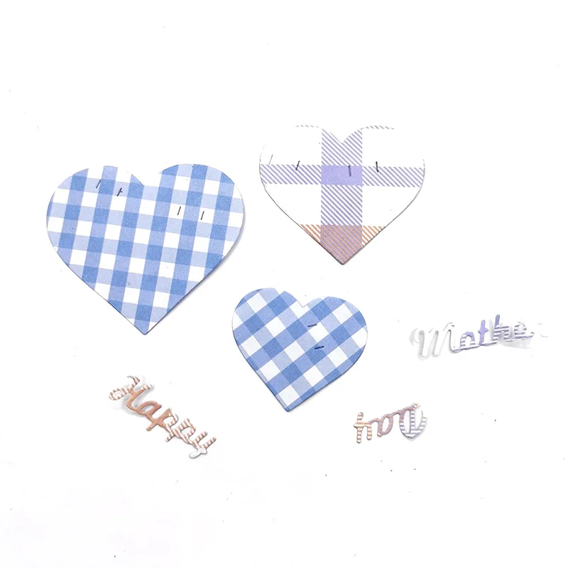 

3 Pieces/Set of Heart Letter Metal Cutting Die Dies for DIY Scrapbook Decor Embossing Handmade Templates