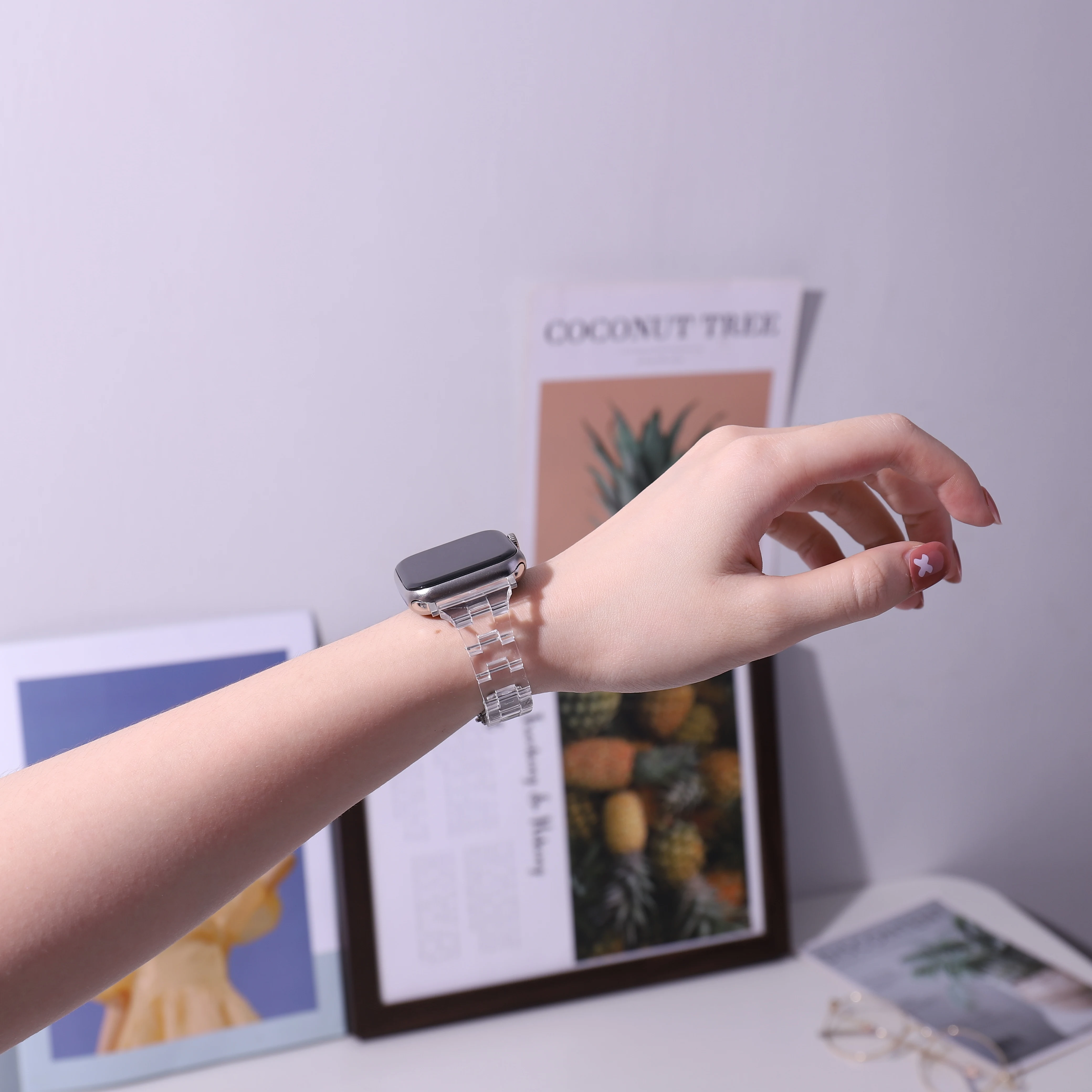 

Silicone Strap For Apple Watch Band 44mm 40mm 42mm 38mm 40 44 mm Breathable bracelet correa iWatch serie 3 6 5 4 SE 7 45mm 41mm