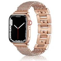 metal strap for apple watch band 45mm 41mm 40mm 38mm 44mm 42mm luxurious bracelet watchband wrist bracelet iwatch series 7 4 5 6