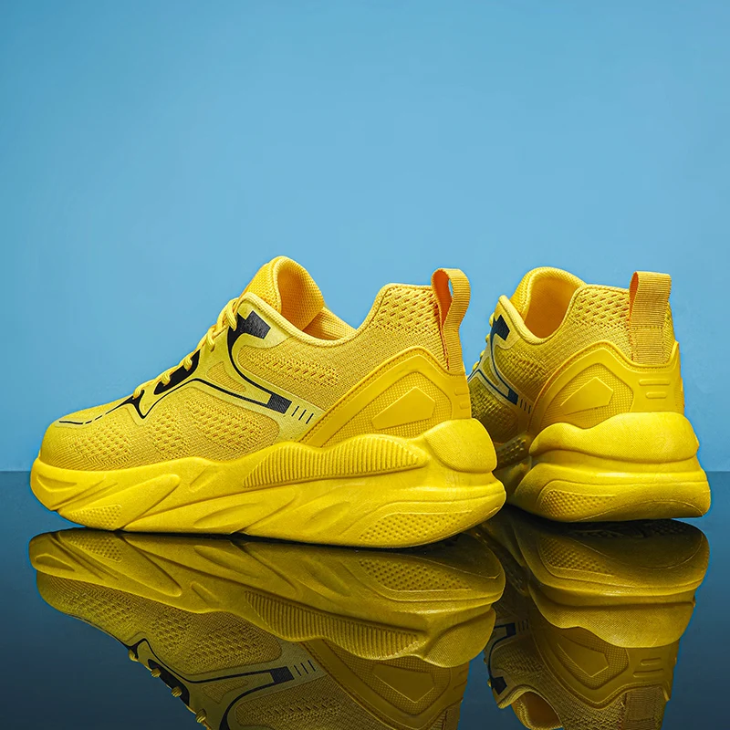 Summer Men's Casual Sports Running Shoes Lace Up Men's Sports Shoes Lightweight And Breathable Walking Sports Shoes