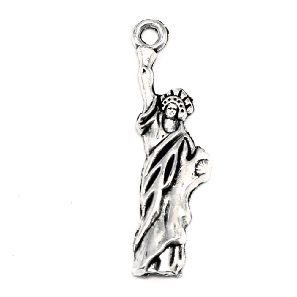 

Statue Of Liberty Charm For Making Jewelry Diy Finding 50pcs 11x34mm