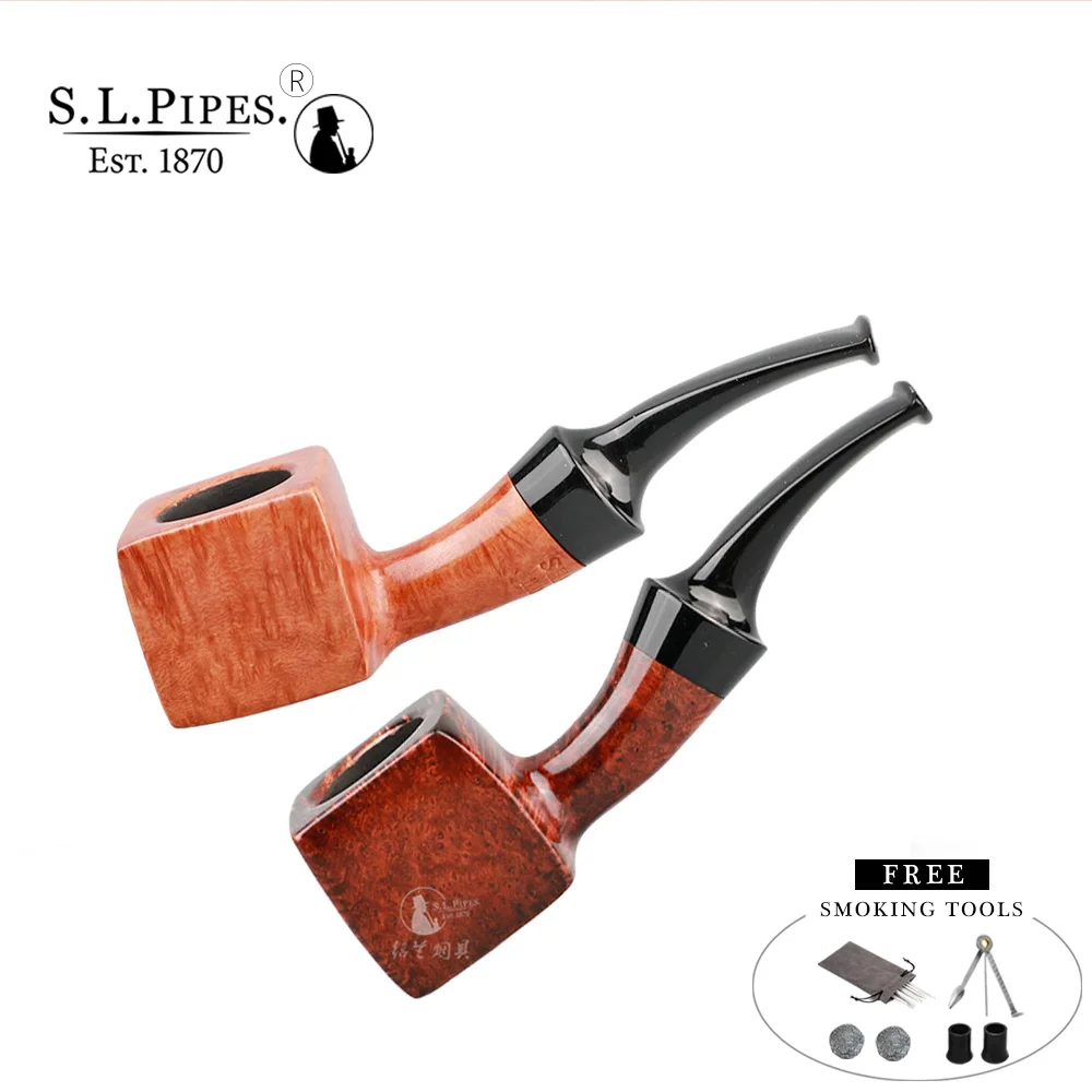 

▂ξ Smoker Bent Briarwood Pipes Mini Design Handmade By High Quality Briar Root With Free Smoking Tools Set FreeShipping