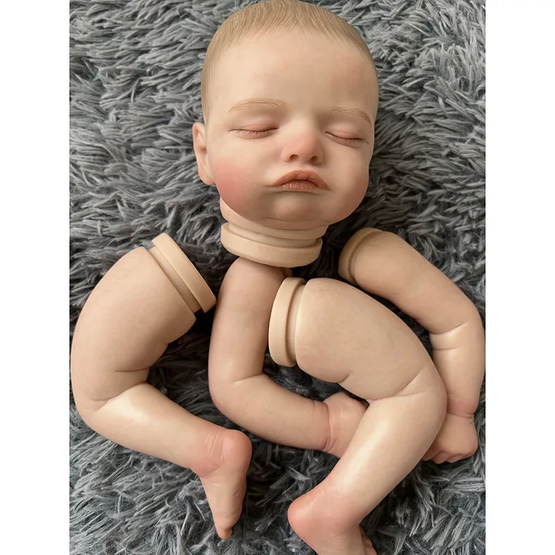 

20inch Already Painted Reborn Doll Rosalie with Painted Hair and Rooted Eyelashes Cloth Body and COA Included Doll Kit