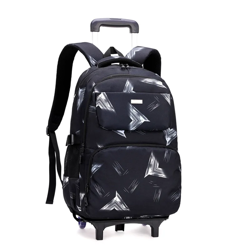 Trolley Schoolbag kids Wheel school Backpack Removable Children School Bags for boys With 3 Wheels Kids girls Luggage Book Bags