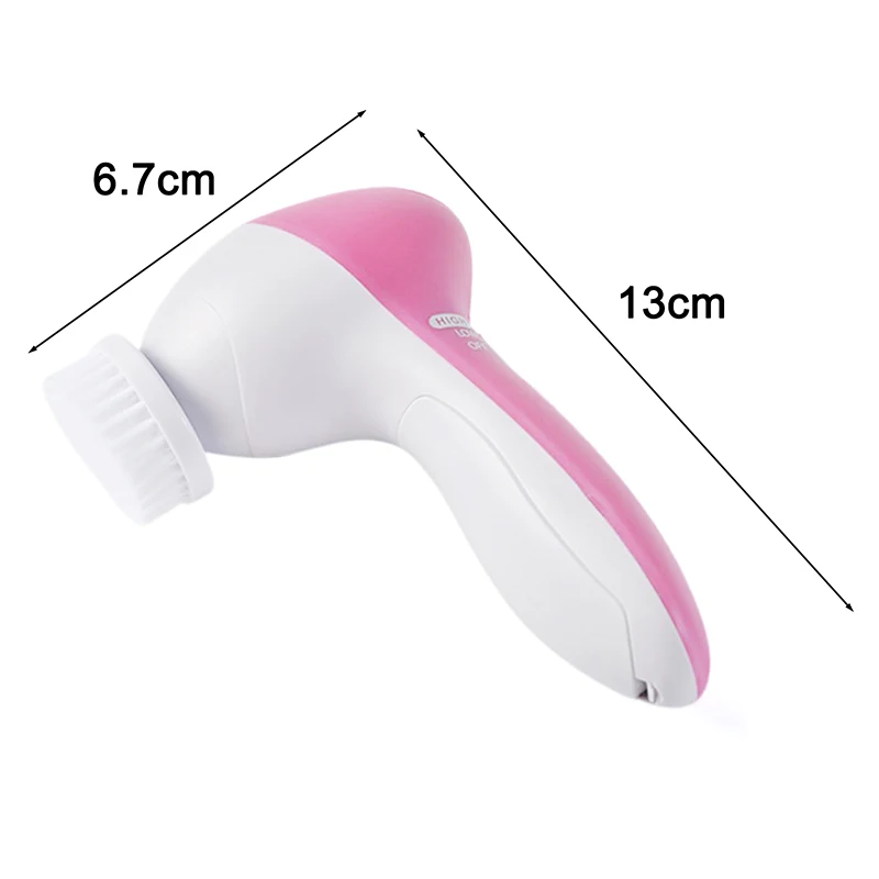 

5 In 1 Face Cleansing Brush Silicone Facial Brush Electric Wash Face Machine Facial Brush Facial Cleansing Brush Face Wash New
