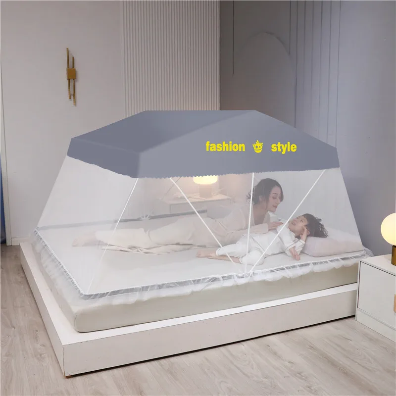 Складная противомоскитная сетка без дна не требующая установки Двухъярусная