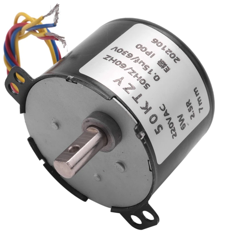 8X 50Ktyz AC220 в 10 Вт 0 5 А 2 об/мин постоянный магнит синхронный двигатель редуктор