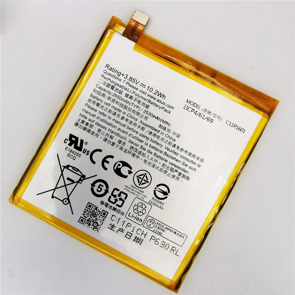 C11P1601 2650mAh New Battery For ASUS Zenfone 3 Zenfone3 ZE520KL Z017DA live ZB501KL A007+Free Tools