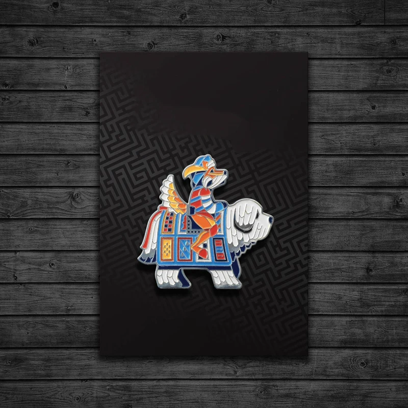 Аниме мультфильм кавайная девушка и пламя Небесный жесткий эмалевый значок