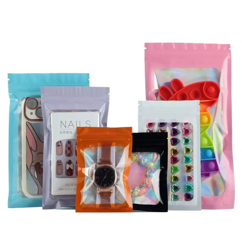 Новинка 2024 цветная лазерная сумка с застежкой-молнией ослепительный блеск