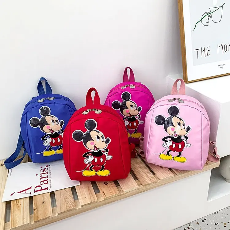 

Детская школьная сумка Disney с Микки Маусом, милый детский Ранец для дошкольного возраста для маленьких и средних классов