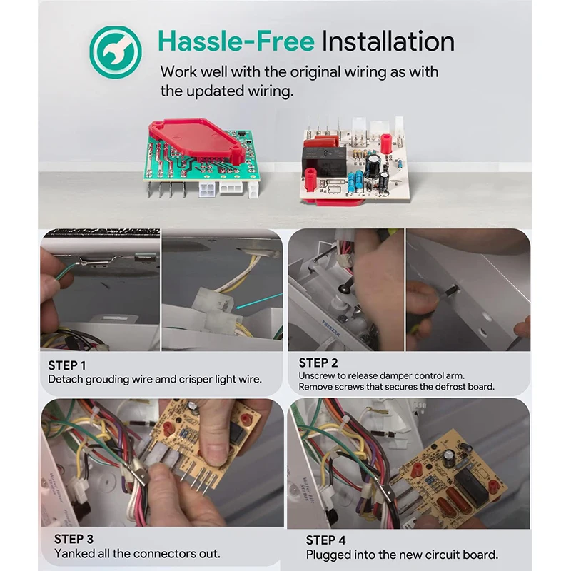 Электронная плата управления размораживанием холодильника комплект запасных