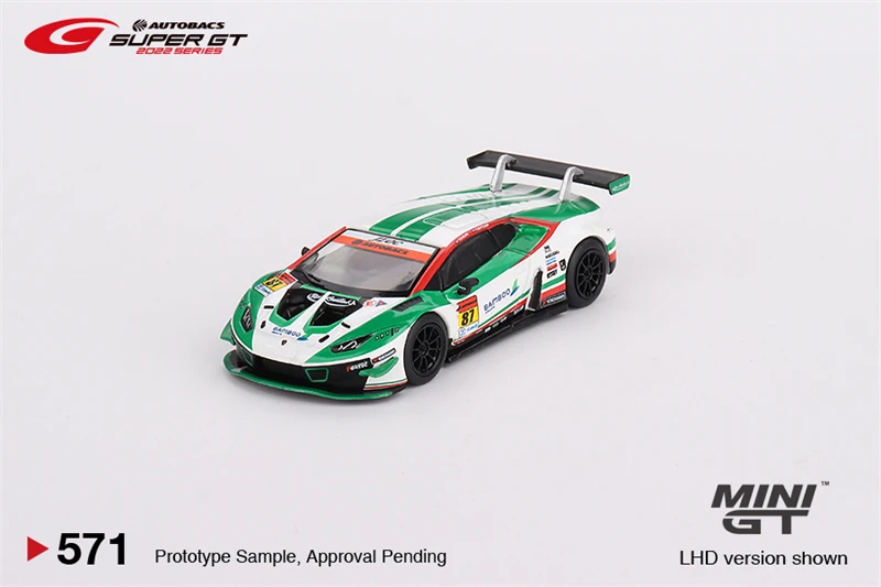 

PreSale MINI GT 1:64 Huracan GT3 EVO Race #87 / #88 JLOC 2022 серии Super GT коллекционные модели автомобилей из литого под давлением