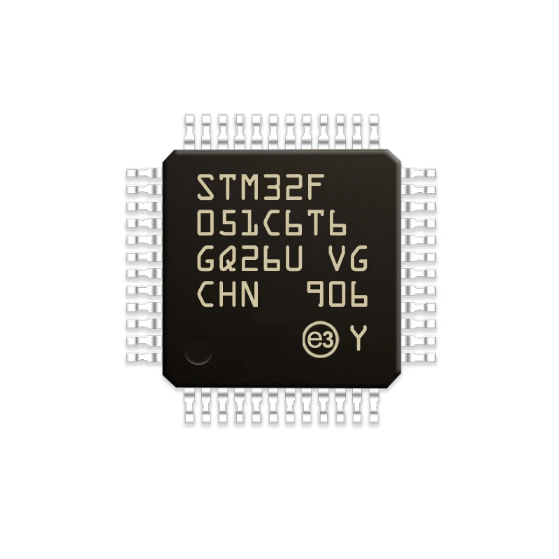 

Микроконтроллер STM32F051C6T6, микроконтроллер, 8 бит, 16 МГц, 32 КБ, FLASH 48-LQFP, серия STM, IC STM32F051C6T6