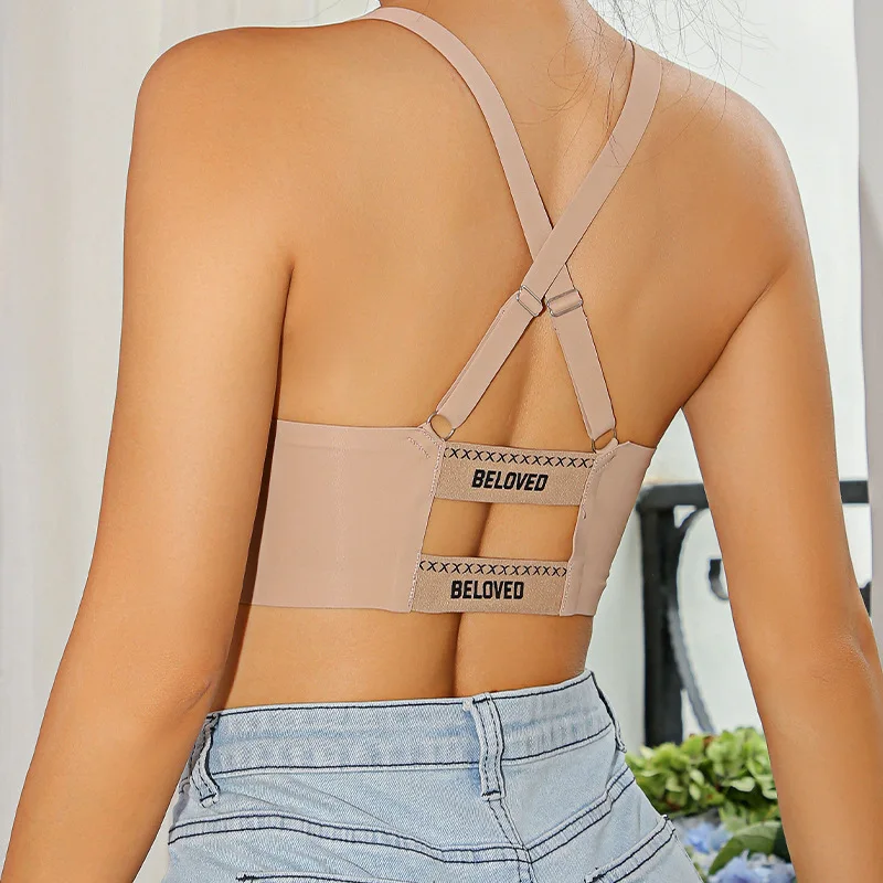 Бесшовные бюстгальтеры для женщин, нижнее белье на косточках, ледяной шелк, съемный мягкий бюстгальтер без косточек, удобный женский бюстгальтер