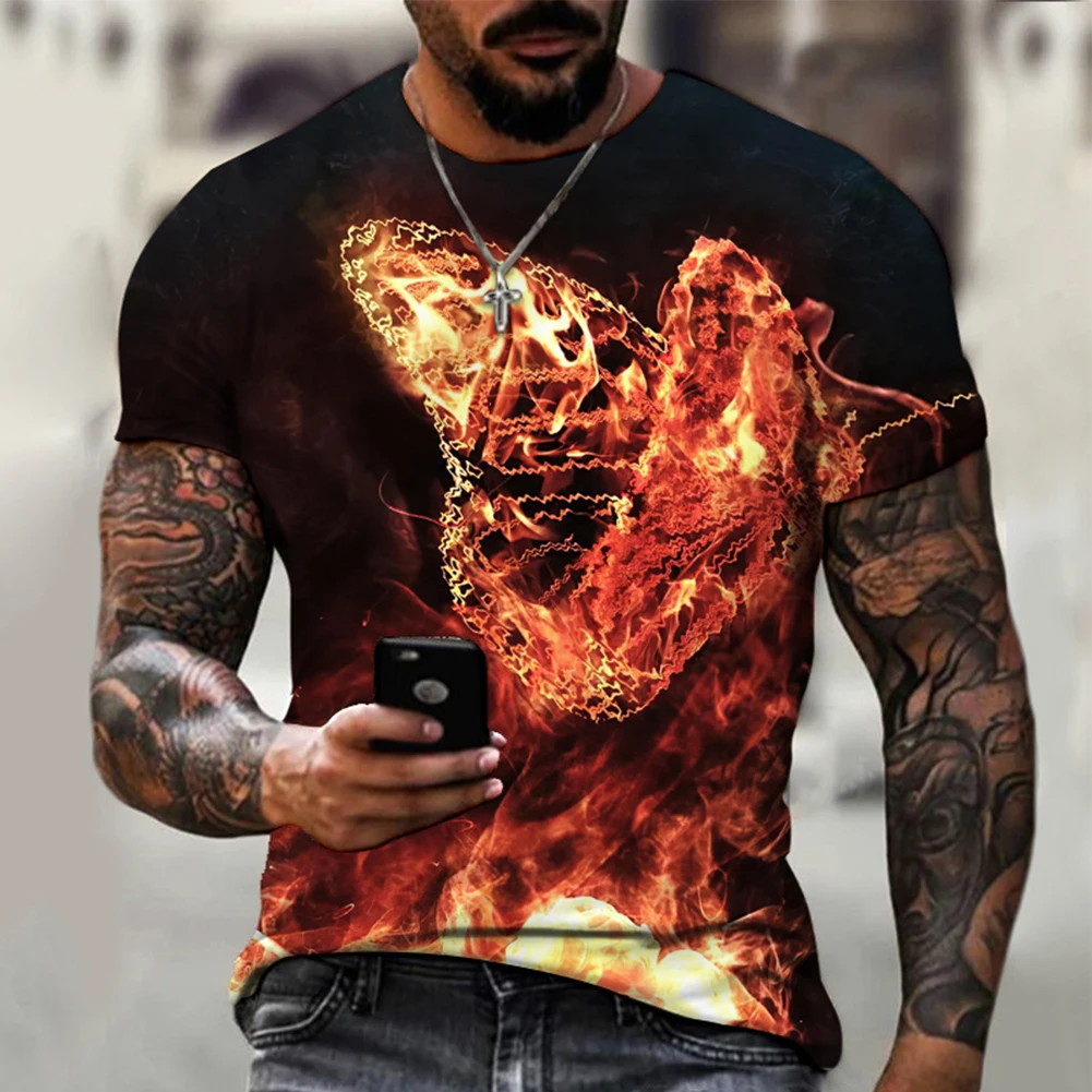 

T Shirt Mens Short Sleeve Novelty Graphic T-Shirt Camiseta Fashion Muscle Top