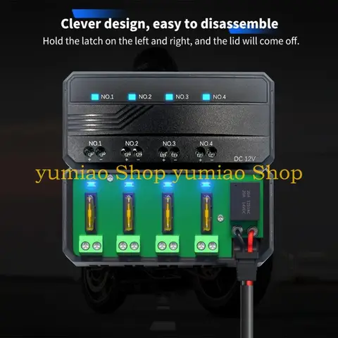 587B Automotive Blade Block 12V 20A 4 Целевой реле для мотоцикла для мотоцикла