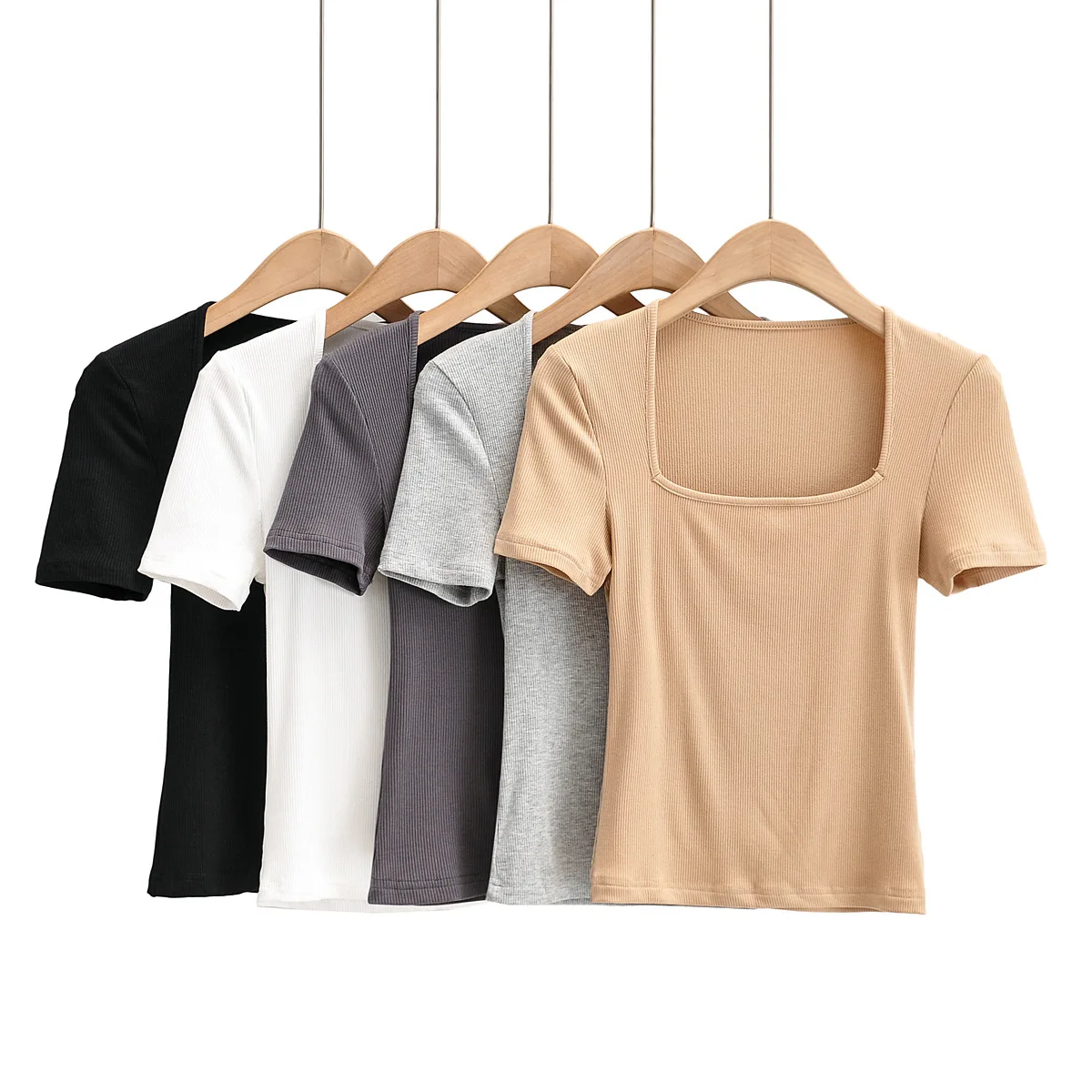 

2022 New Spring Summer Women Female Sexy Polyester Tshirt Brand Blouse Outwear