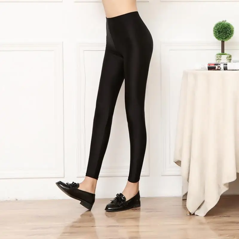 

Plush Winter Warm Leggings New High Thicken Ladies Outdoor Black High-waisted Glossy Pants Skinny Pants for Women Legging