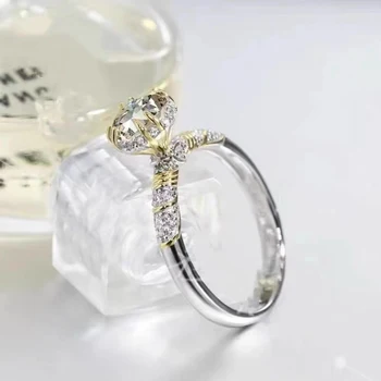 Moissanite Rings for Woman - Engagement Wedding Jewely with GRA 925 Sterling Sliver 3