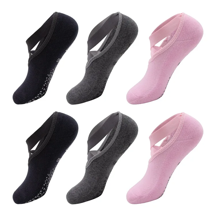 Sports Socks Yoga Socks Professional Non-slip Ladies Dance Beginner Sweat-absorbing Sports Socks Trampoline Socks Women Slippers