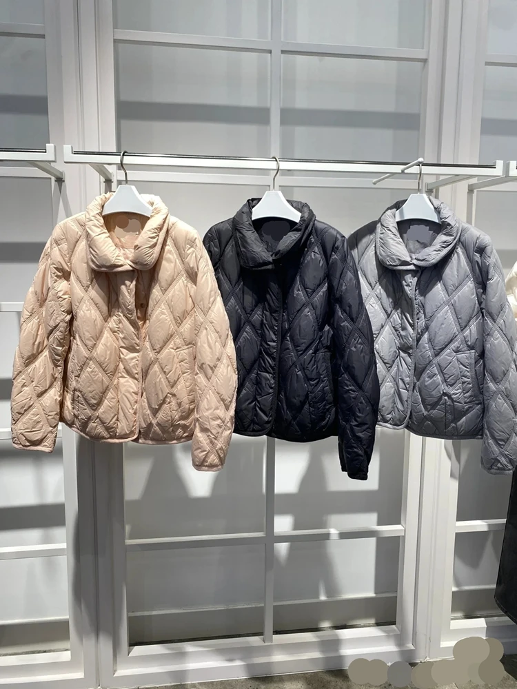 Piaoyfuli Shadow 2024 новая зимняя модная бархатная свободная водолазка с замком пуховик