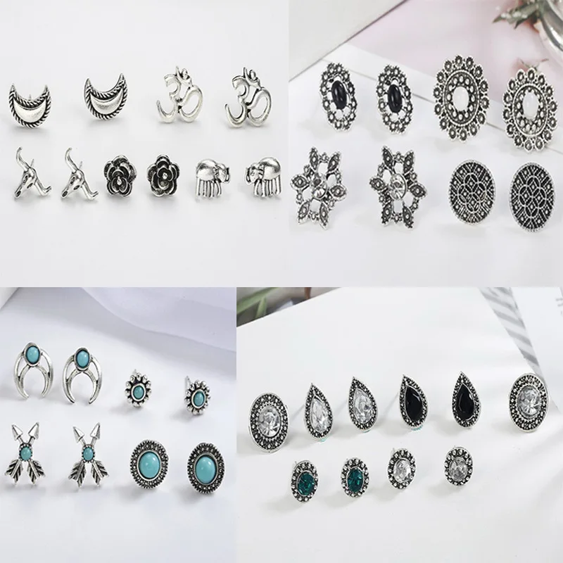 

Европейский и американский стиль, Лидер продаж, модные ювелирные изделия, геометрические серьги, женские ретро бирюзовые Комбинированные С...