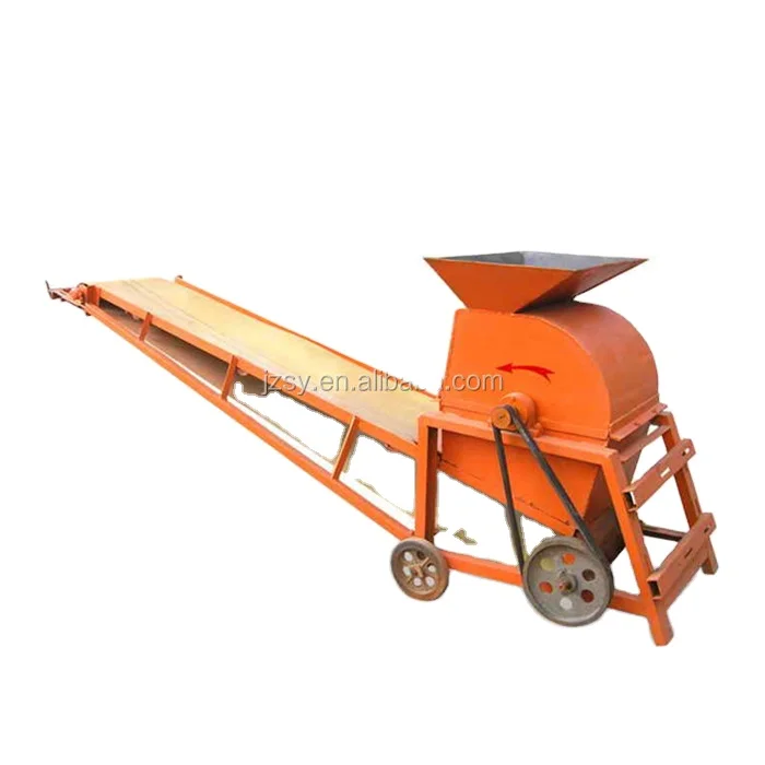 

SYFMJ-500 movable coal chicken manure and corn cob crusher/construction waste pebble shredder/charcoal soil crushing machine