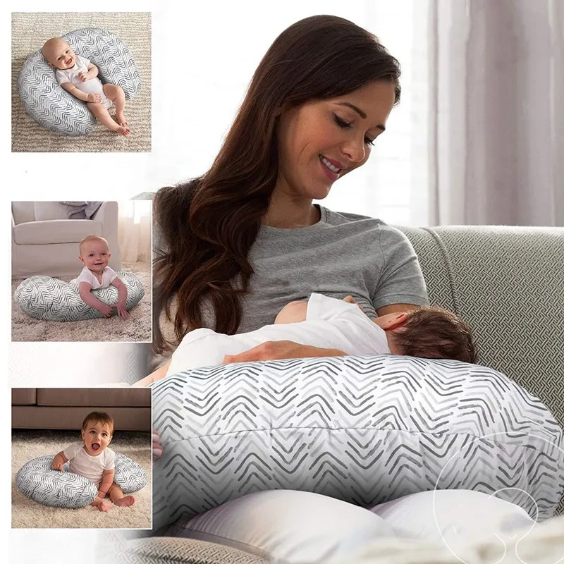 

Puxida Cotton Newborn Baby Nursing Pillow U-Shaped Breastfeeding Pillow Washable Detachable Infant Feeding Waist Cushion