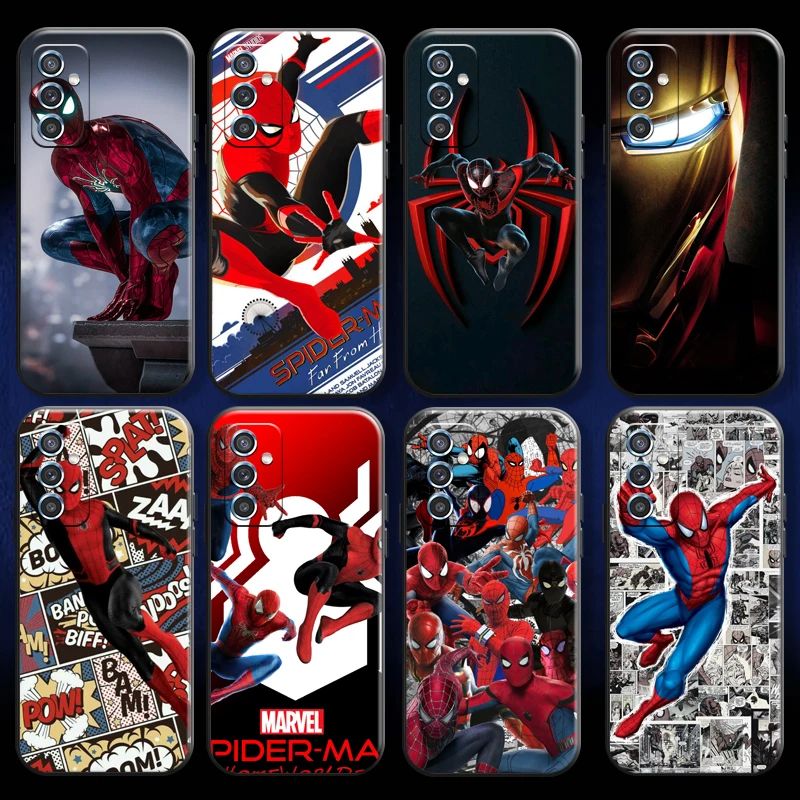 

Marvel Iron Man Venom Spider Man For Xiaomi Redmi 10 Note 9 10 Pro 5G 9T 10S Phone Case Soft Silicone Cover Carcasa Black Funda