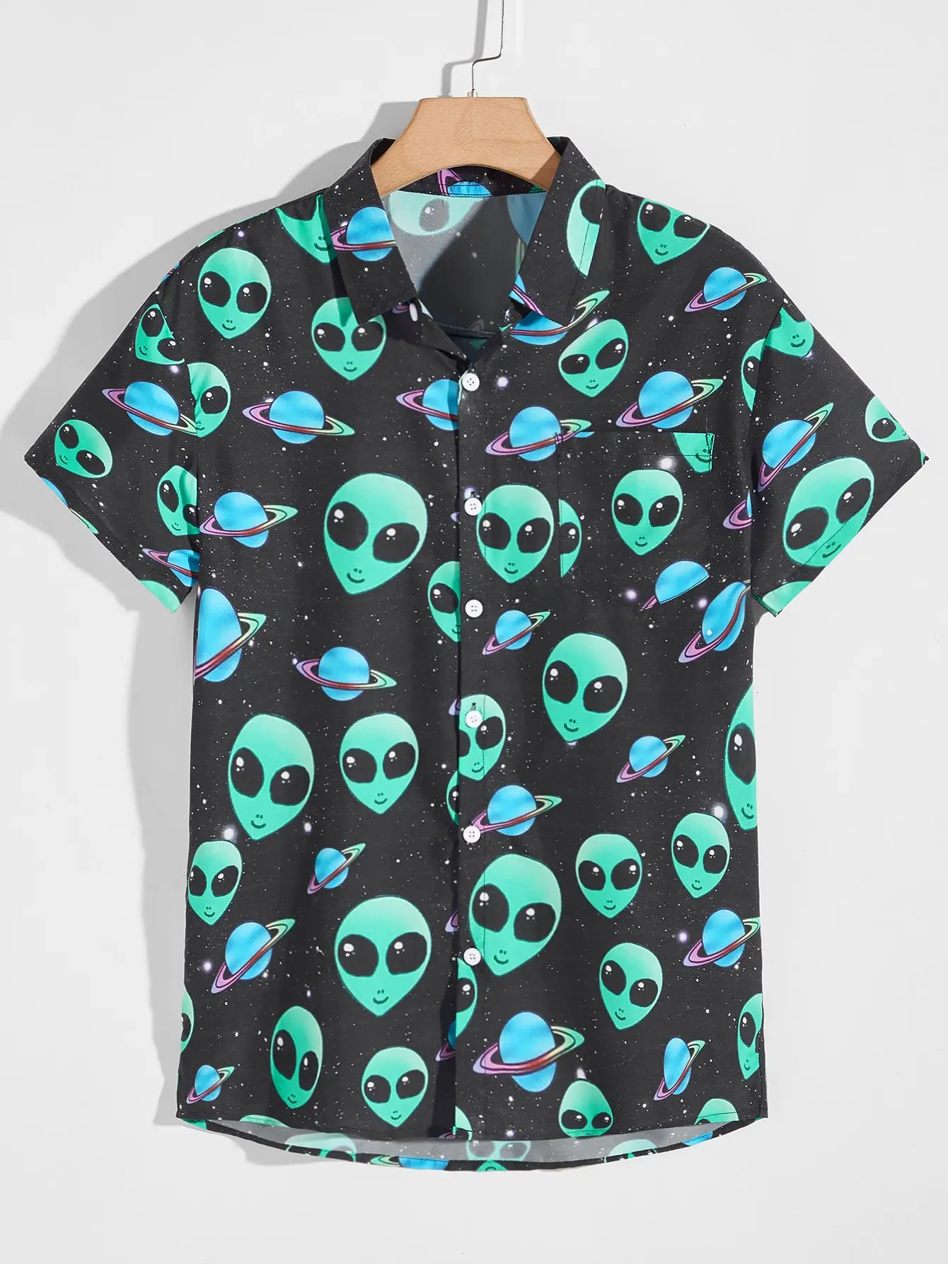 

Men's Shirts New Single Breasted Casual Hawaiian Beach Shirts