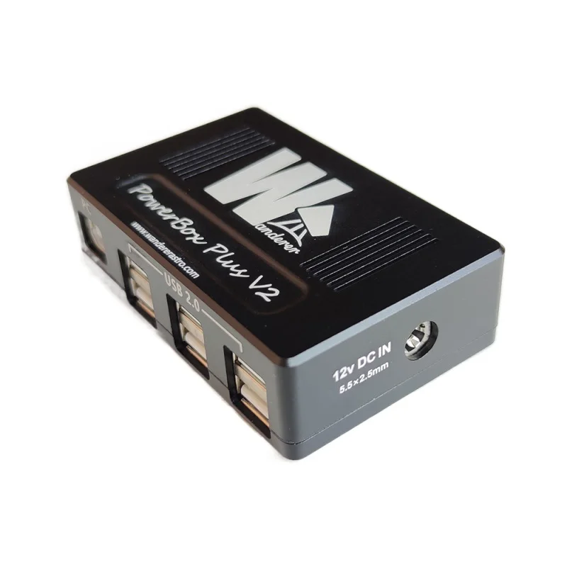

Wanderer PLUS V2 Power Management Box with 6 USB Hubs and 6 DC 5521 Power Outputs Supports Remote Control Pluggable-Tiny