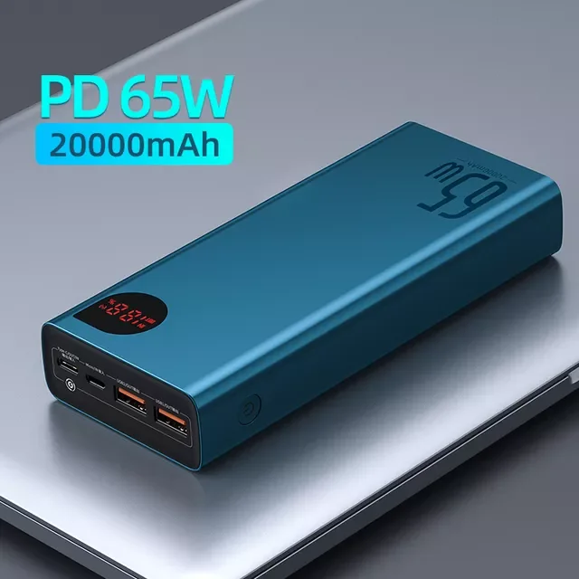 

PD 65W Power Bank 30000mAh QC4.0 Portable Charging External Battery Charger PowerBank For iPhone Macbook PoverBank
