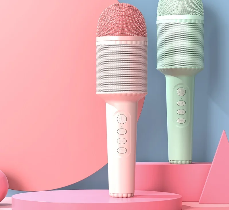 

Беспроводной конденсаторный микрофон Kinglucky S8 для караоке, ручной микрофон с динамиком для вечерние ринки, рождественские подарки