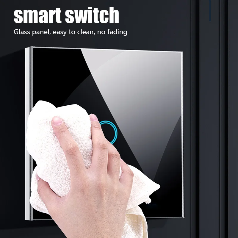 

Беспроводной умный выключатель с дистанционным управлением для светильник настенный выключатель с голосовым управлением и сенсорным датч...