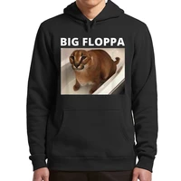 big floppa my beloved caracal cat big ears hoodies funny meme classic unisex sweatshirts long sleeves fleece tops