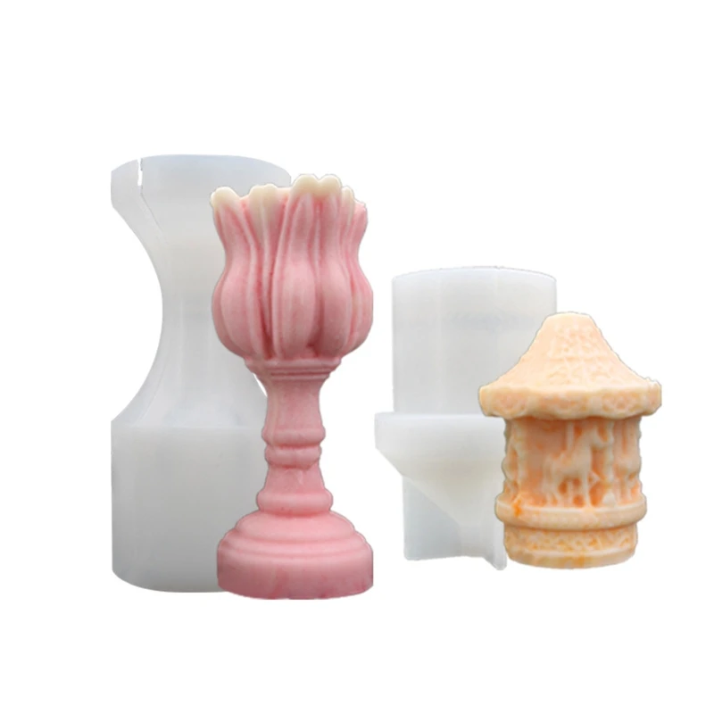 

3D Tulip Silicone Mold for Candle Making Handmade Soap Cake Chocolate Decorating