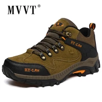 mvvt warm suede leater hiking shoes men winter sneaker outdoor waterproof snow boots with fur sport shoes man
