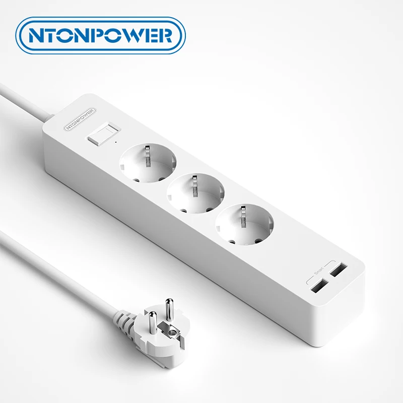 

Сетевой фильтр NTON, удлинитель с креплением на стену, с удлинителем 3 м, сетевой фильтр для домашнего питания, европейская вилка