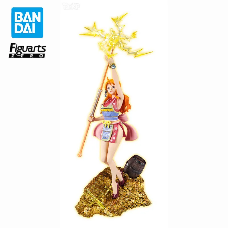

Original Bandai Figuarts Zero One Piece Nami Wt100 Commemorate One Hundred Views of The Great Pirates Anime Figures Model Toys