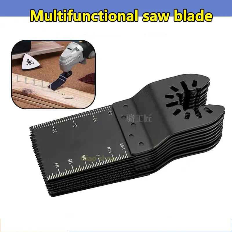 50pcs Multi-Function Oscillating Blade Bi-metal Precision Saw Blades Oscillating Saw Blades Set Metal Carbide Wood Cutting Tools