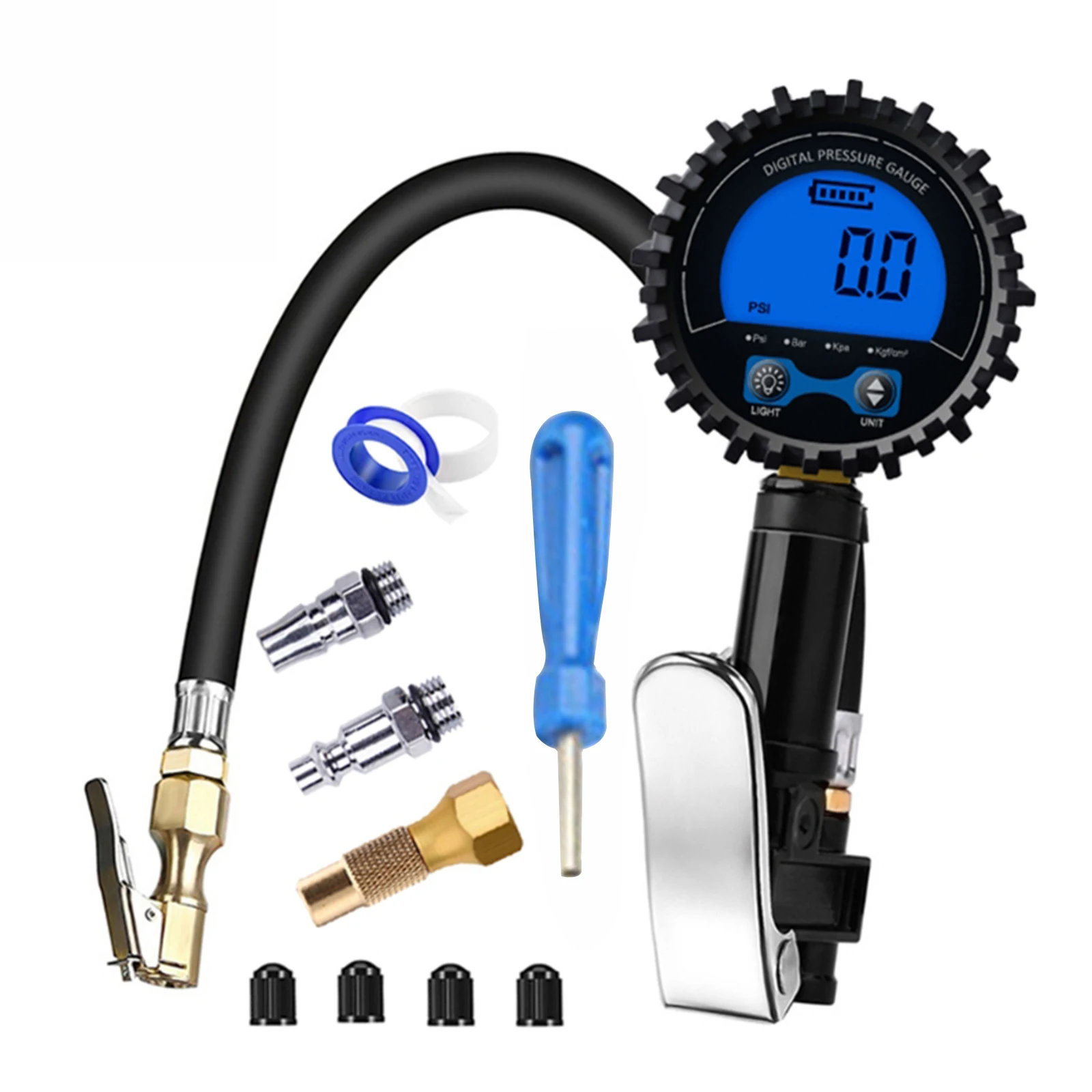 

Tire Pressure Gauge Inflator Digital Display Auto Car Motorcycle Scooter Bike Parts Electric Bicycle Accessories