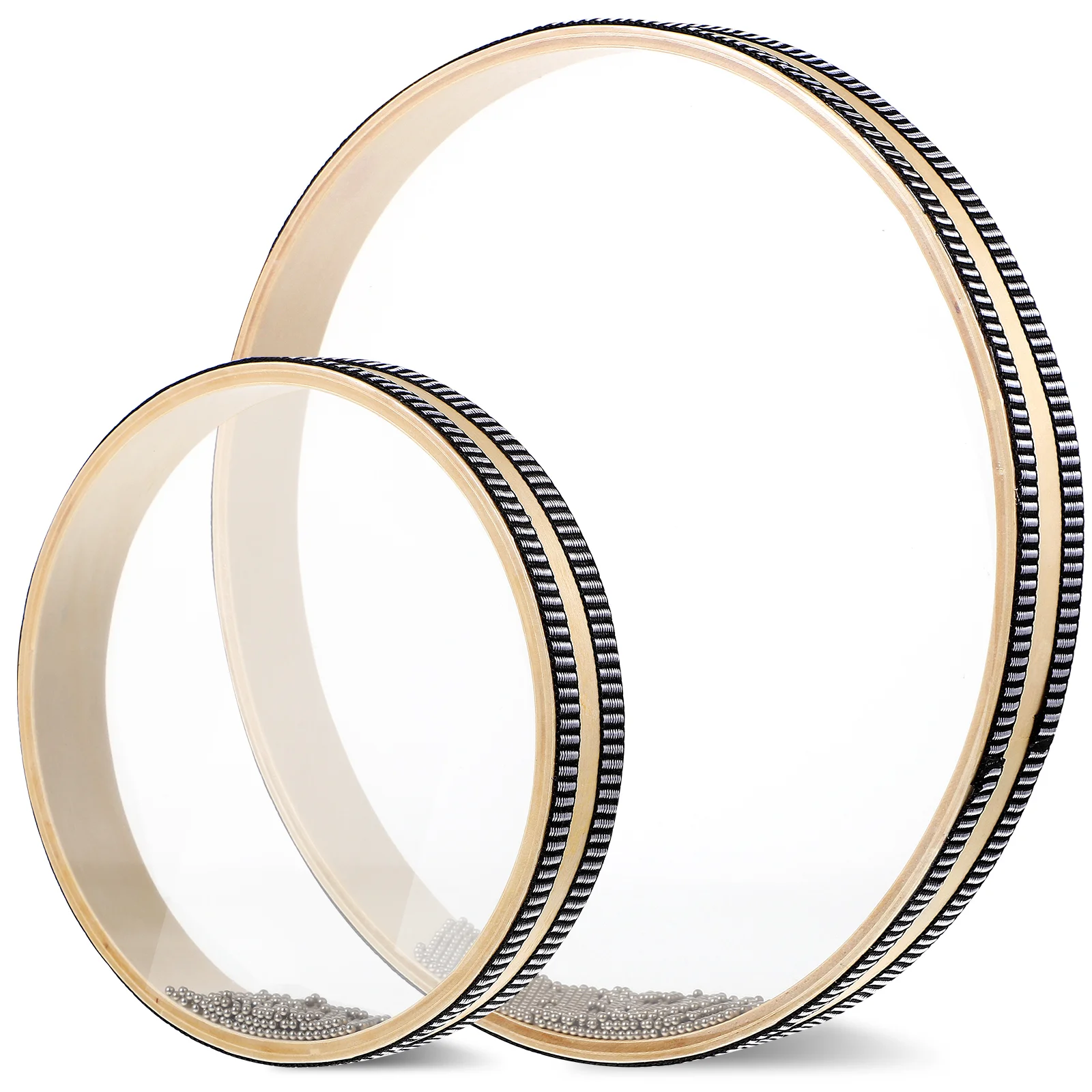 

2 Pcs Surf Drum Musical Instrument Kids Playsets Kid Adult Rocking Wood Child Round