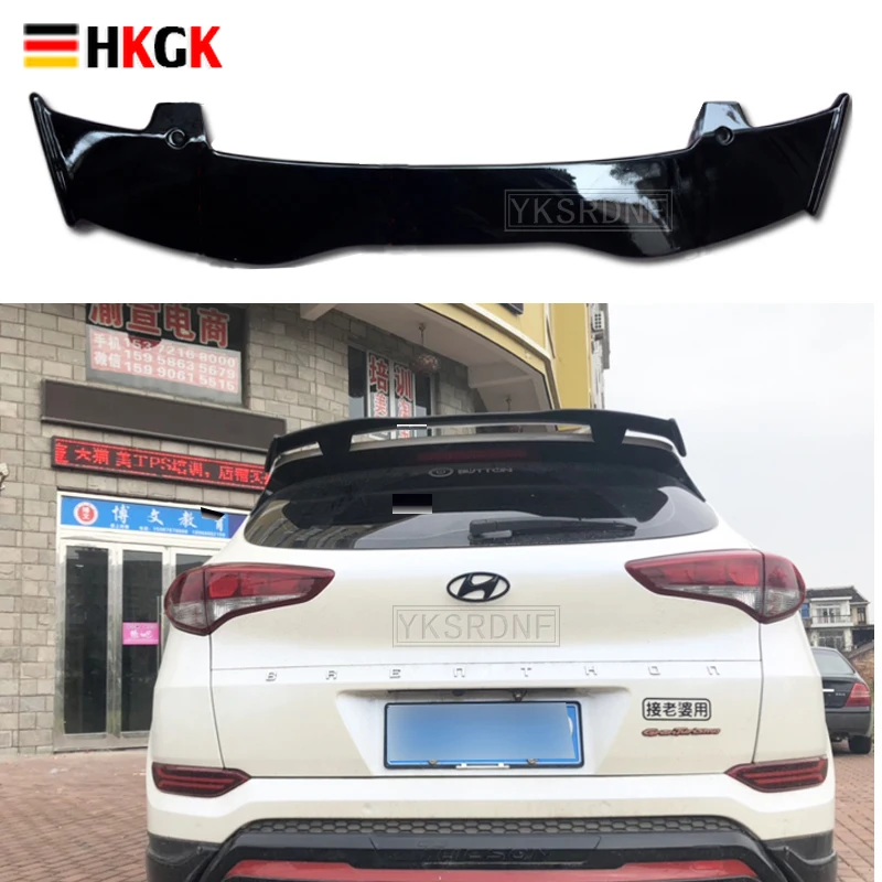 

Для Hyundai Tucson 2016 2017 2018 2019 2020 спойлер высокого качества ABS Материал заднее крыло спойлер Новый Tucson аксессуары тела комплект