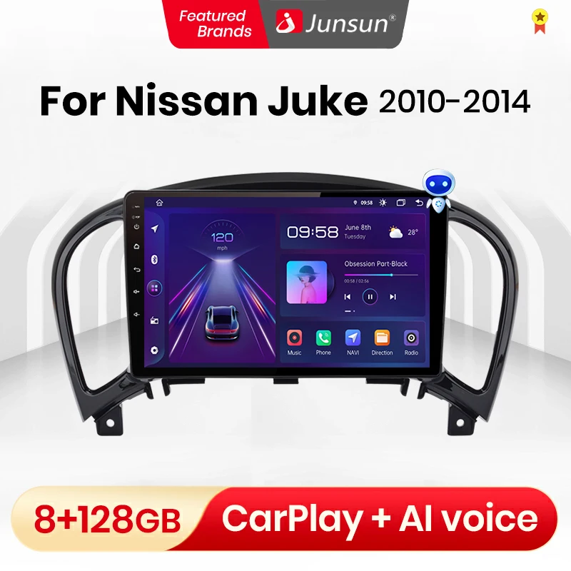 Автомагнитола Junsun V1 для Nissan Juke 128-2010 2DIN android GPS bluetooth | Автомобили и мотоциклы