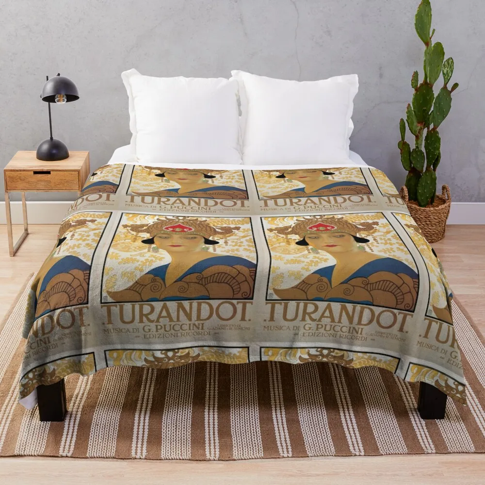 Плакат Старый оперы Puccini Turandot - винтажный оперный постер пледы пляжное волосатое