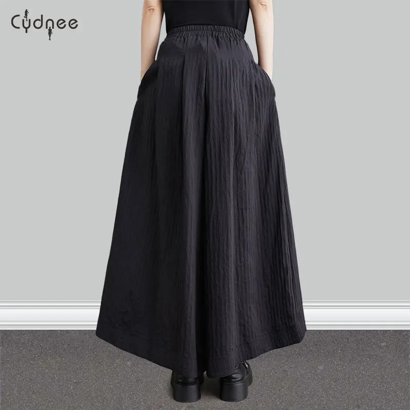 Женские широкие мешковатые капри больших размеров летние брюки-кюлоты большого