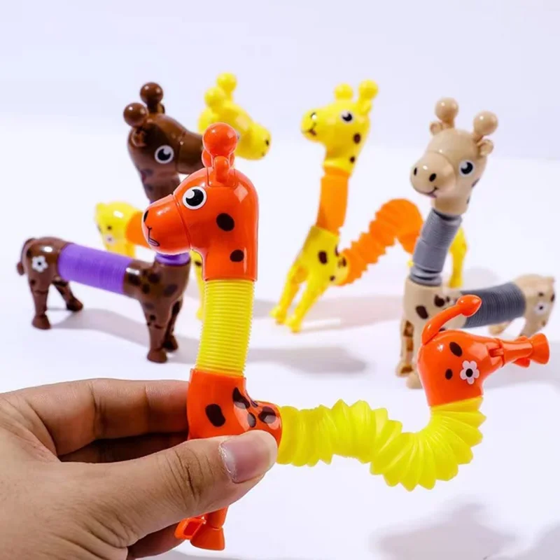 

Pop Tubes Spring Fidget Toys Fine Motor Skills Toddler Toys Sensory Stretch Hose Fidget Stress Relief Fidgets Toys for Adult Kid