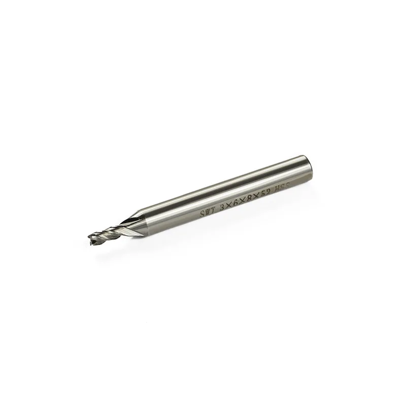 

3mm X 6 Mm 4 Flute HSS End Mill Cutter Milling Machine CNC Cutting Power Tools Steel Cutting Straight Shank Four-blade End Mill