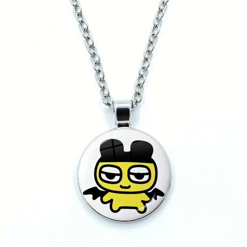 Фото Ожерелье T-Tamagotchi M-Mametchi для женщин, ювелирное изделие, подвеска из кабошонного стекла, модное хрустальное ожерелье оптом №5